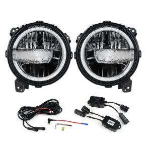 9 Inch Waterproof Screw High Low LED Headlight for Truck Train ATV SUV Jeep Offroad